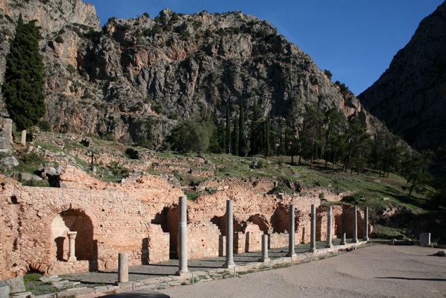 Delphi archaeological site - Agora built in 4th century AD